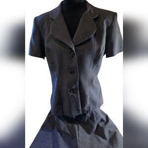 Vintage Lisa Jo Pant Suit Navy Set